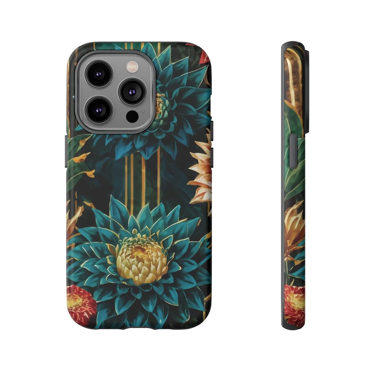 Bold Bloom Garden Tough Phone Case – Dramatic Florals for Statement-Makers