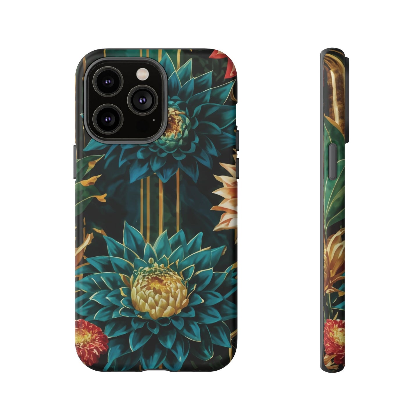 Bold Bloom Garden Tough Phone Case – Dramatic Florals for Statement-Makers