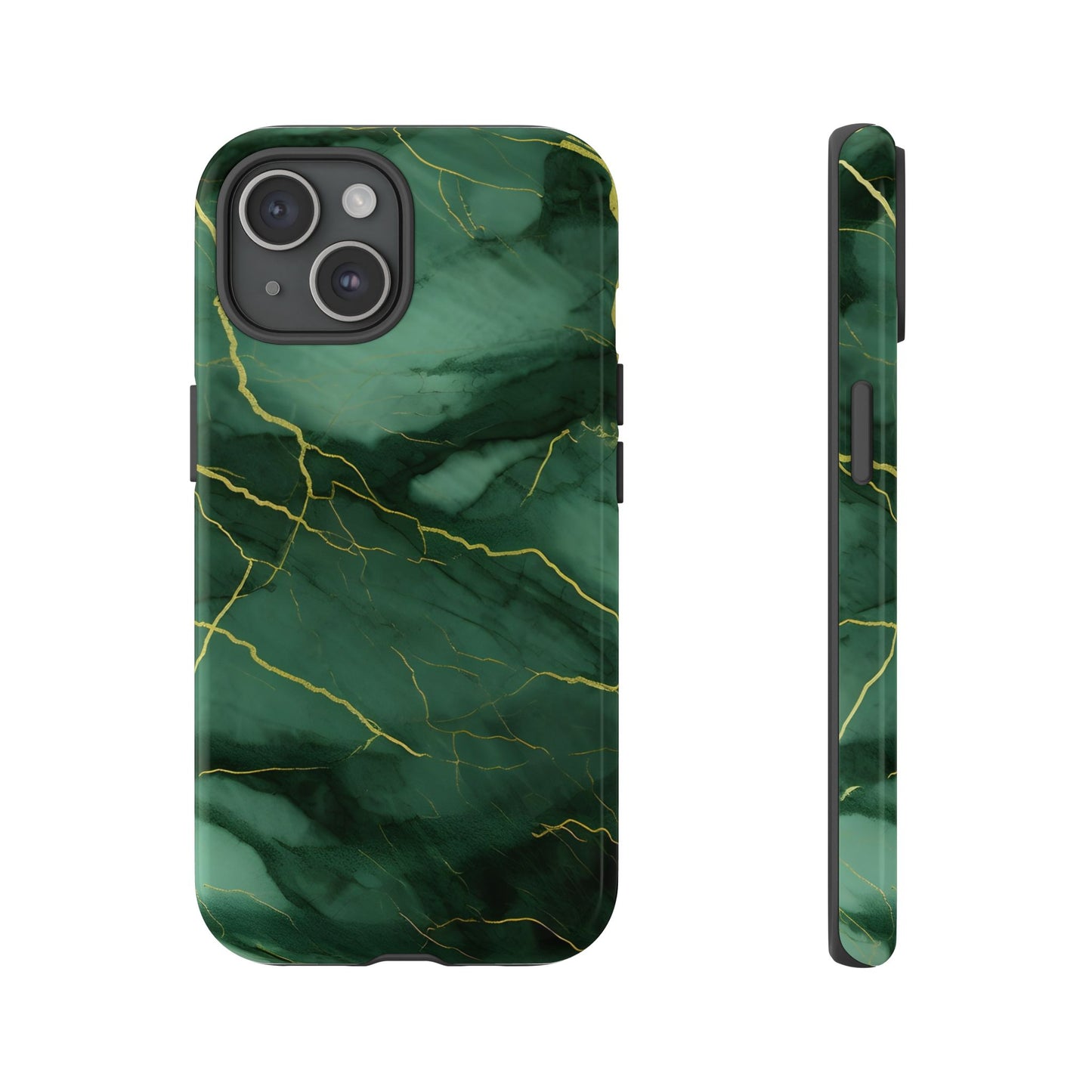 Hunter Green Marble - Tough Phone Case