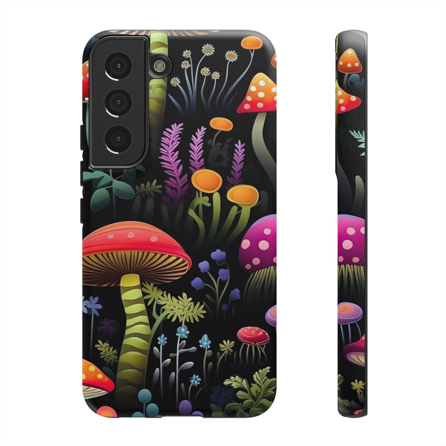 Dark Forest Mushrooms Tough Cell Phone Case