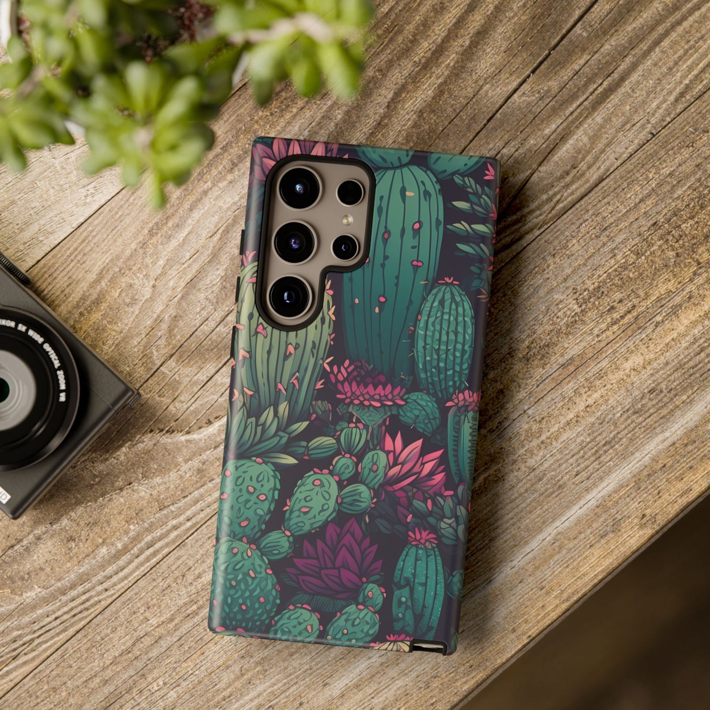 Succulent Garden Tough Phone Case – Bold & Stylish Protection for Plant Lovers