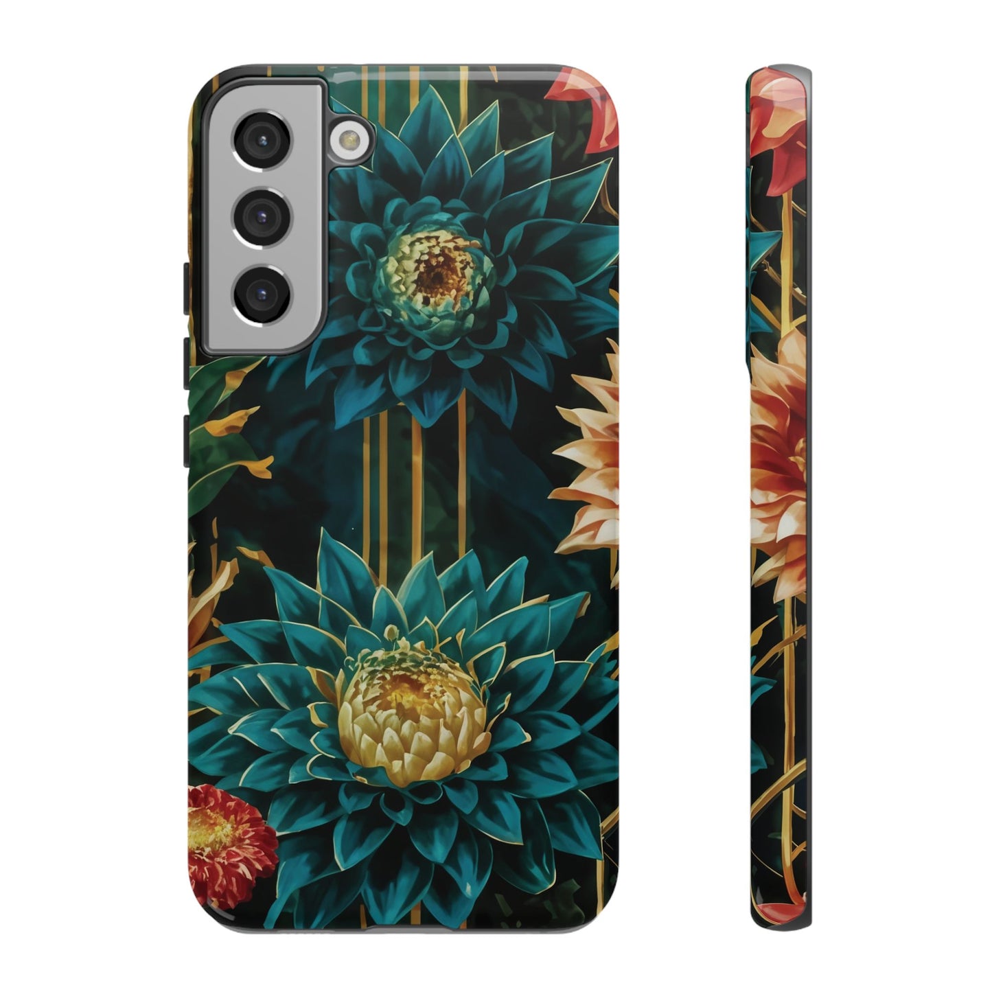 Bold Bloom Garden Tough Phone Case – Dramatic Florals for Statement-Makers