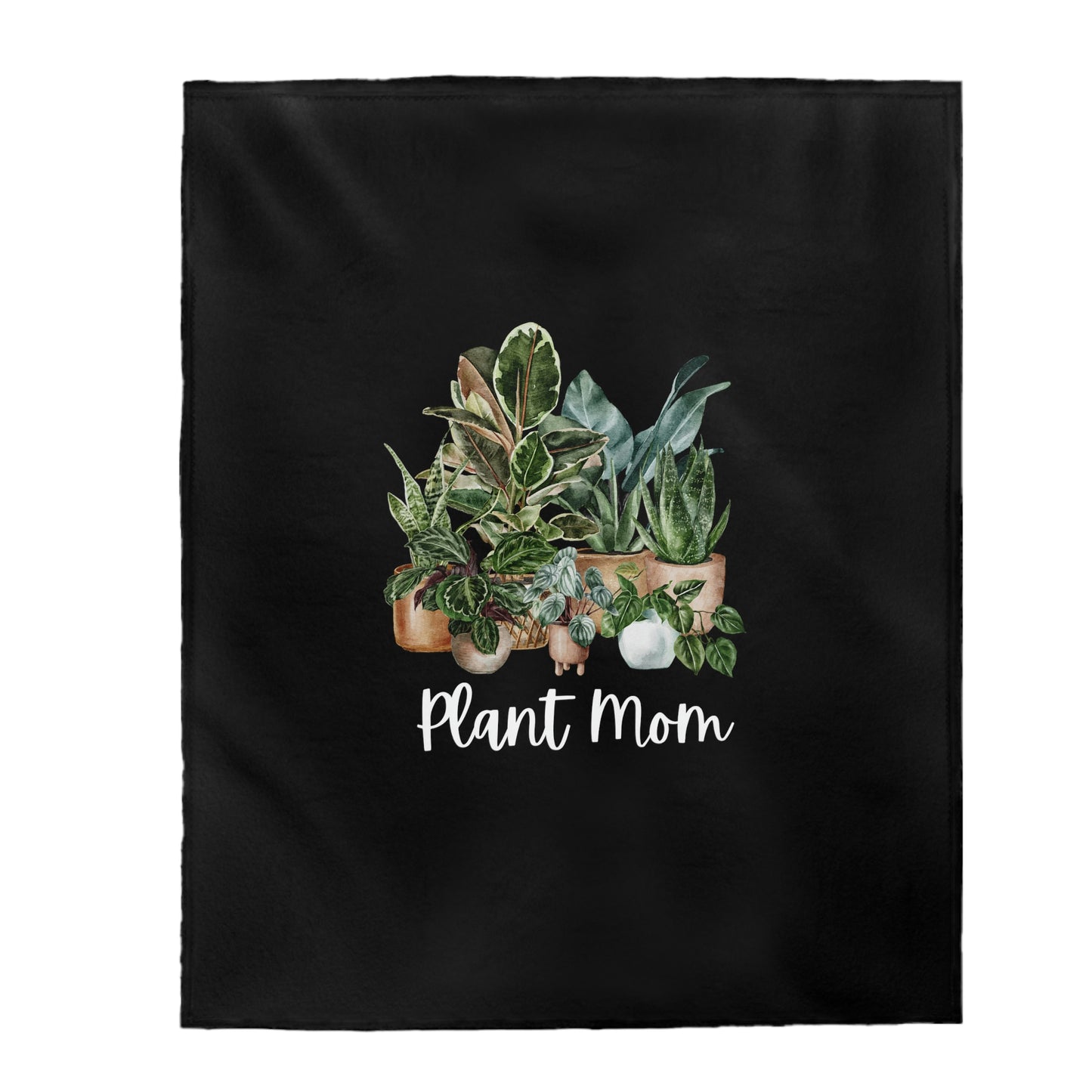 Plant Mom - Velveteen Plush Blanket
