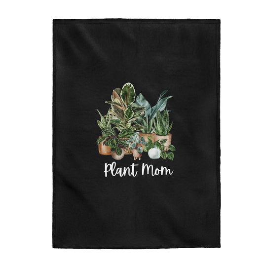 Plant Mom - Velveteen Plush Blanket