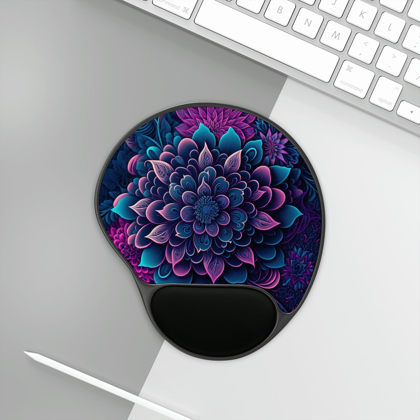 Galactic Succulents - Mouse Pad With Wrist Rest