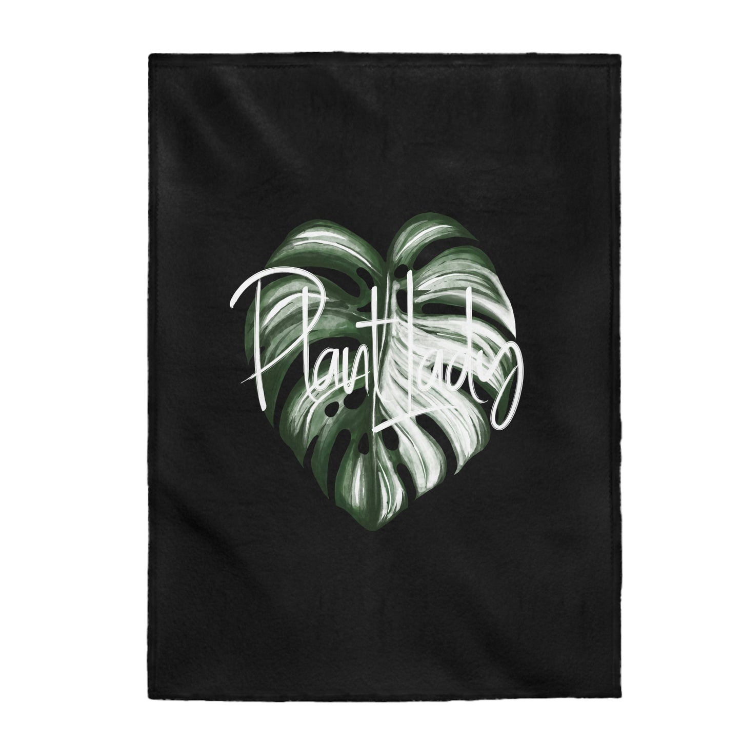 Plant Lady Albo Monstera - Velveteen Plush Blanket