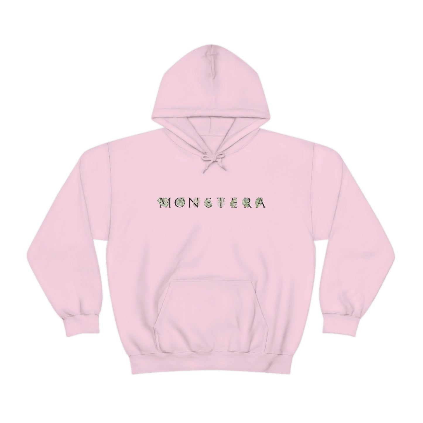 Monstera Leaf Letters Hoodie