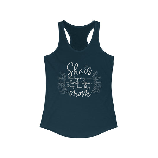 She is Mom ZZ Plant - Racerback Tank
