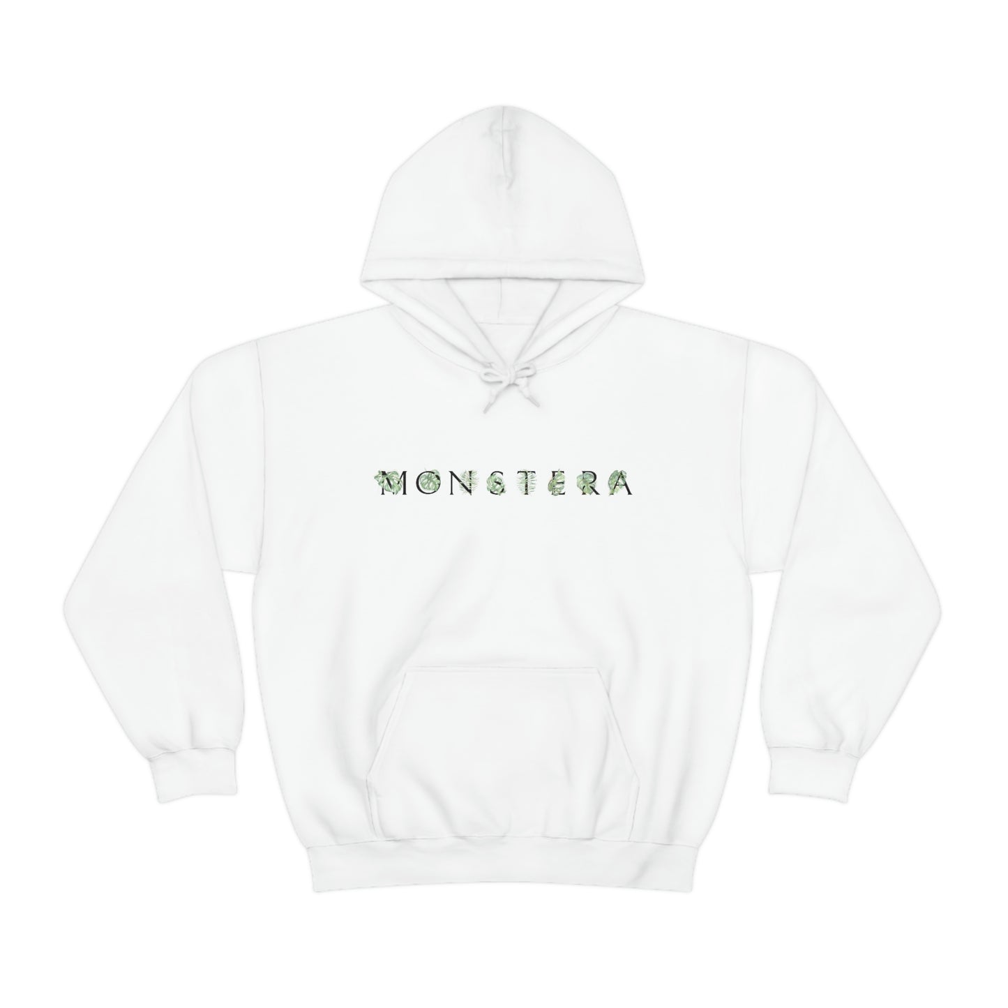 Monstera Leaf Letters Hoodie