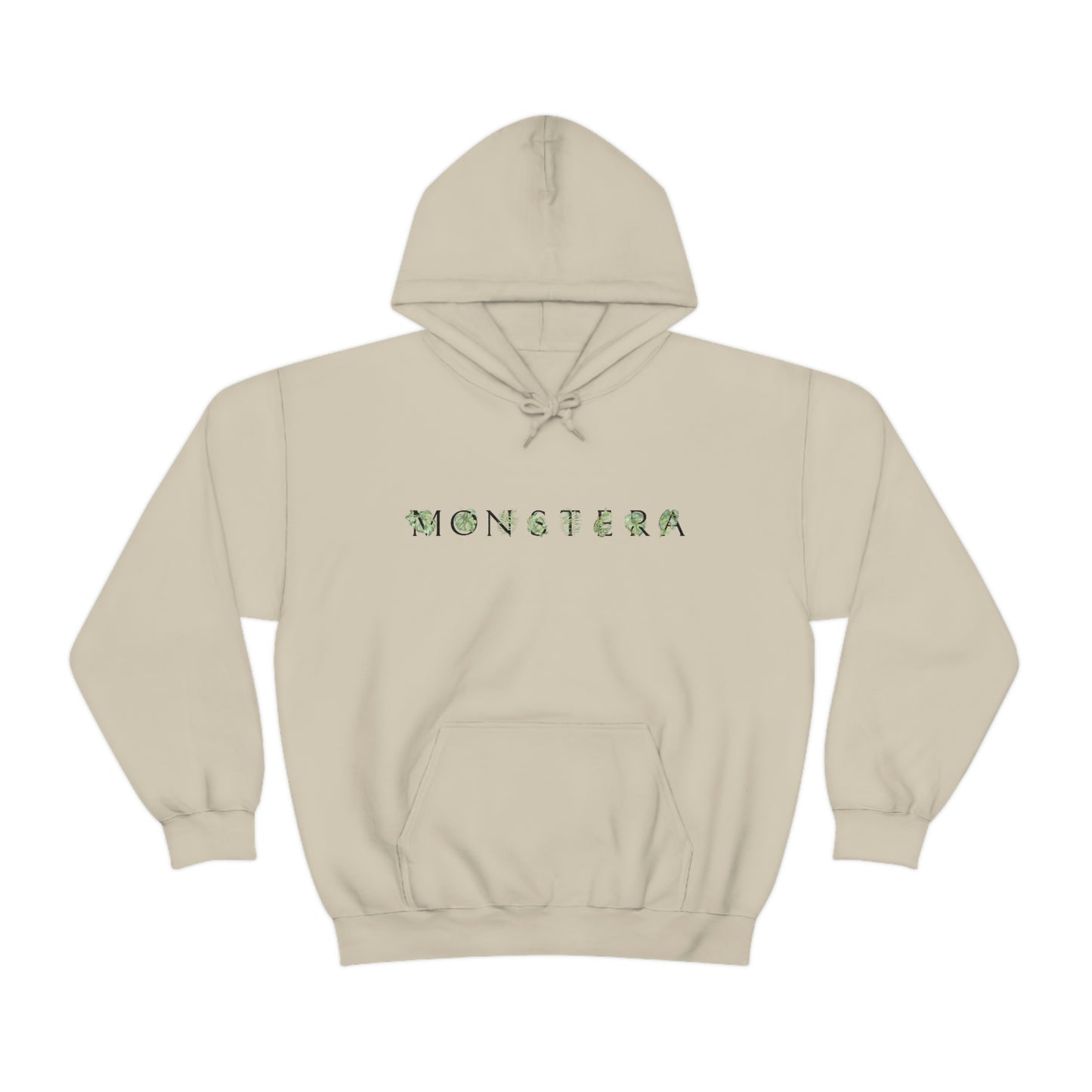 Monstera Leaf Letters Hoodie
