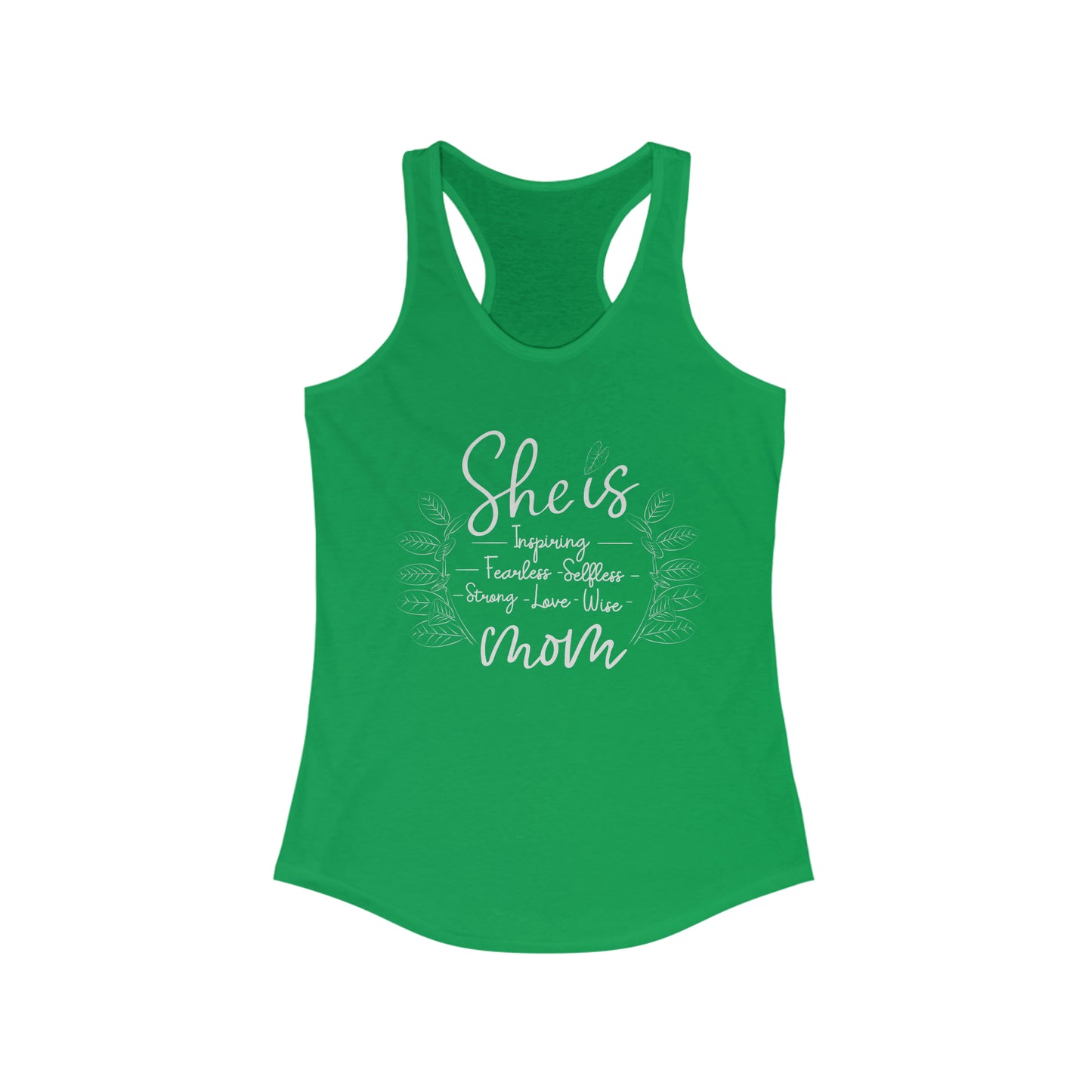 She is Mom ZZ Plant - Racerback Tank