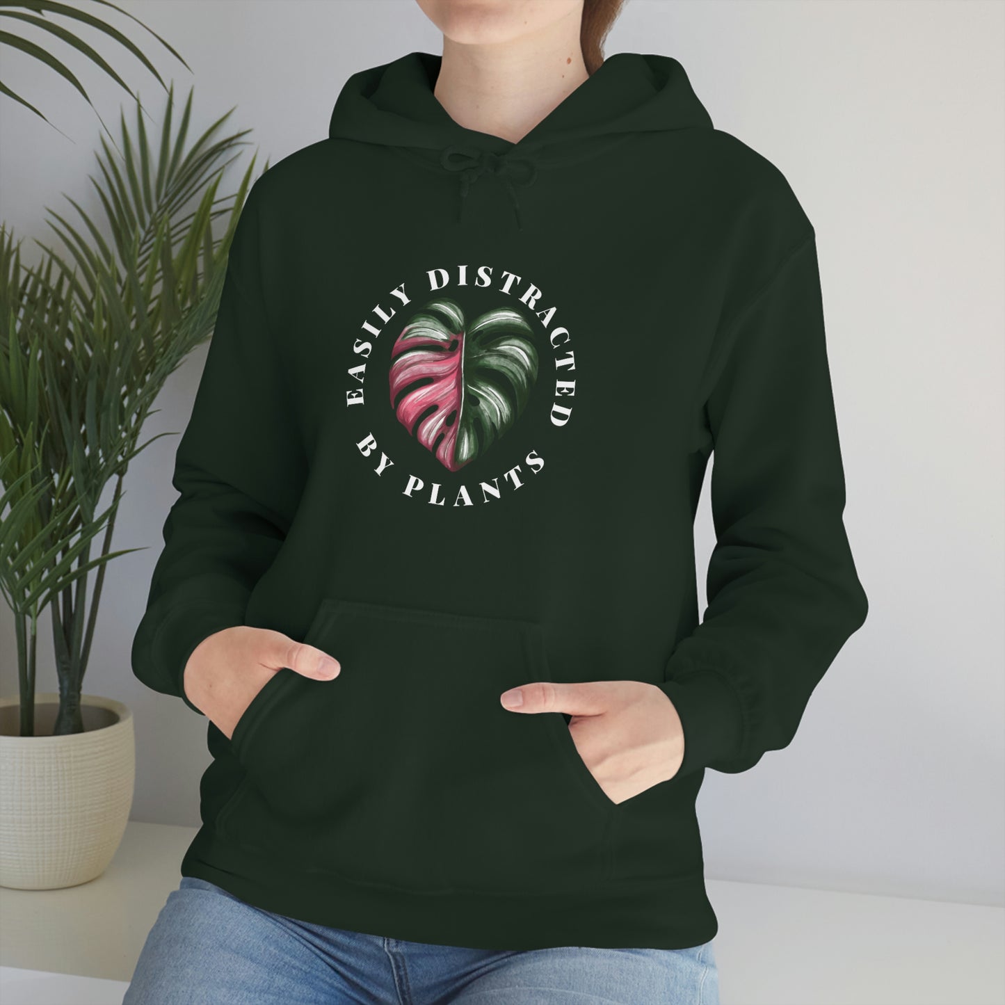 Easily Distracted by Plants Hoodie