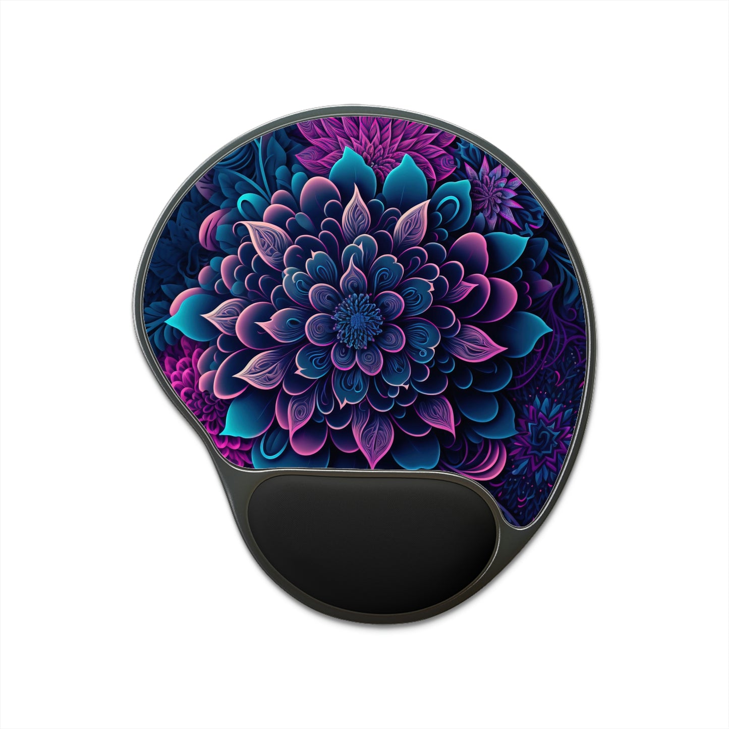 Galactic Succulents - Mouse Pad With Wrist Rest