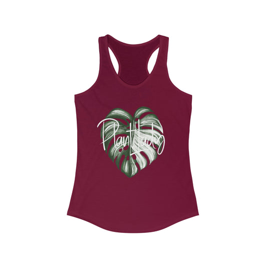 Plant lady Monstera Albo - Racerback Tank