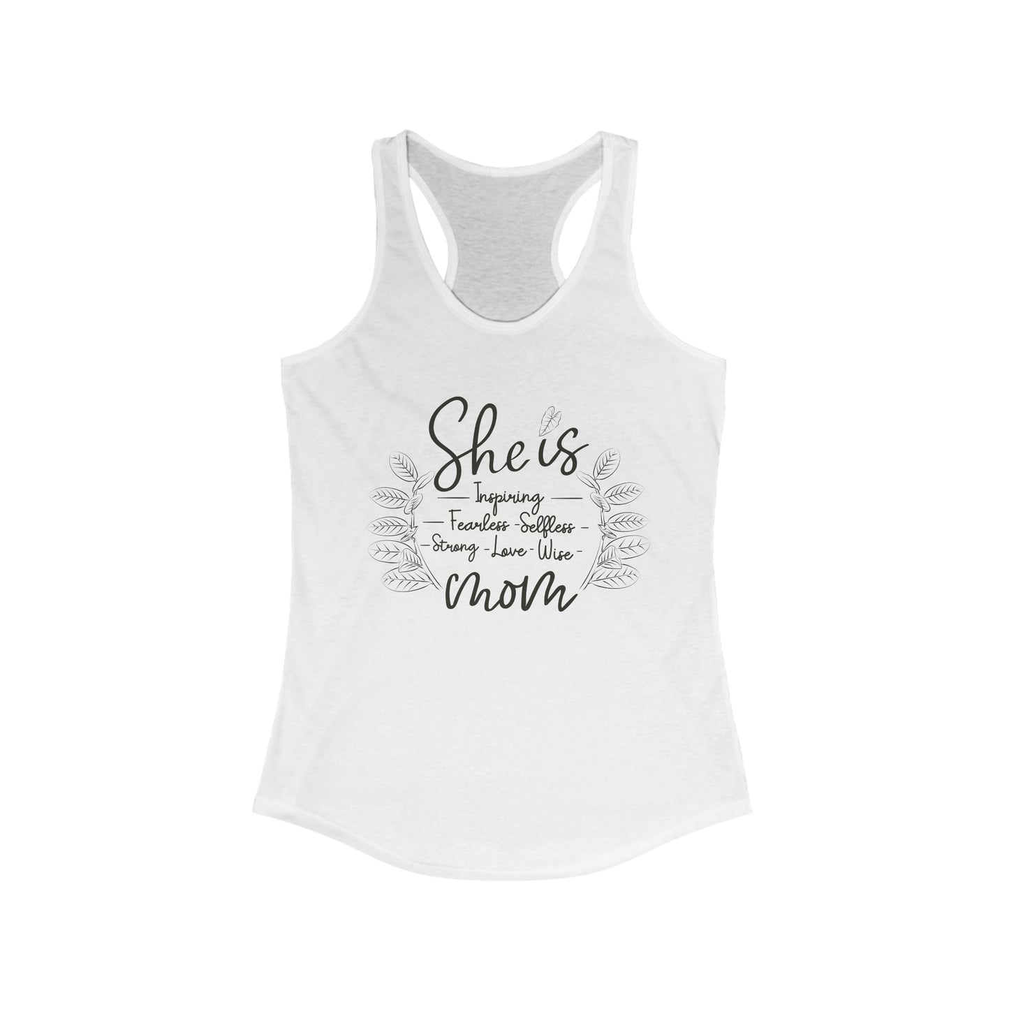 She is Mom ZZ Plant - Racerback Tank