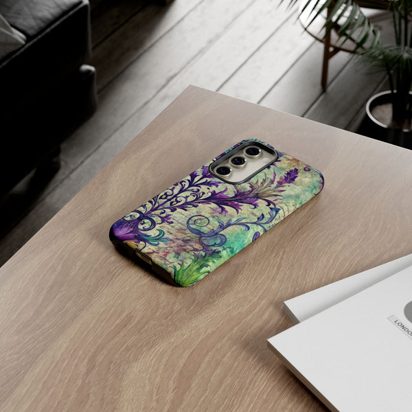 Purple Swirly Fun Tough Phone Case