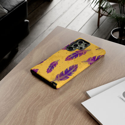 Purple Feathers  - Tough Phone Case