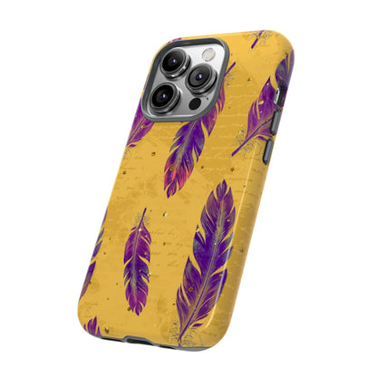 Purple Feathers  - Tough Phone Case