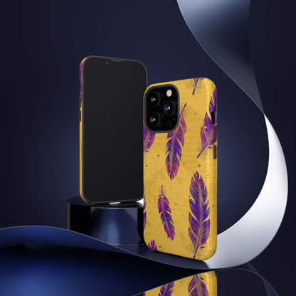 Purple Feathers  - Tough Phone Case