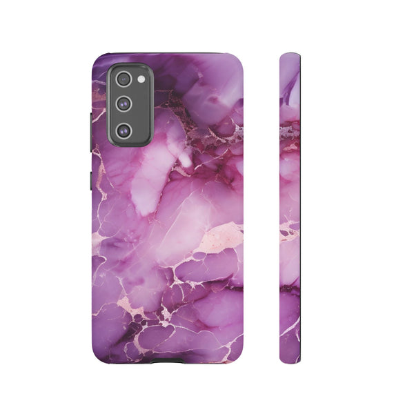 Purple Marble Tough Phone Case