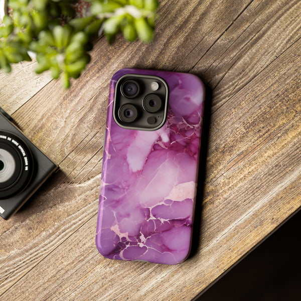 Purple Marble Tough Phone Case