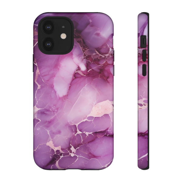 Purple Marble Tough Phone Case