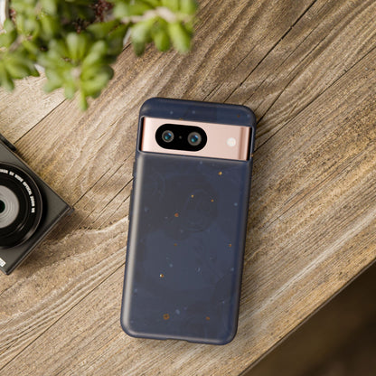 Subtle Navy Florals  - Tough Phone Case