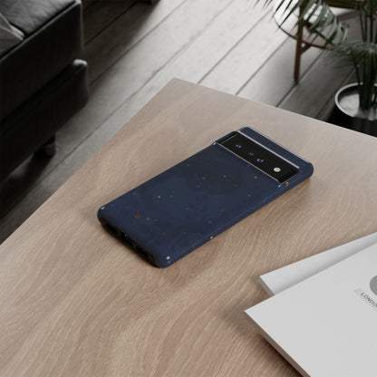 Subtle Navy Florals  - Tough Phone Case