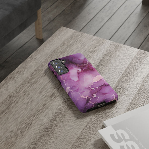 Purple Marble Tough Phone Case