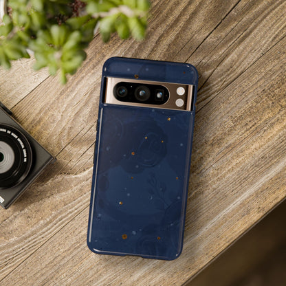 Subtle Navy Florals  - Tough Phone Case