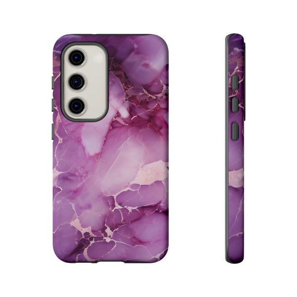 Purple Marble Tough Phone Case