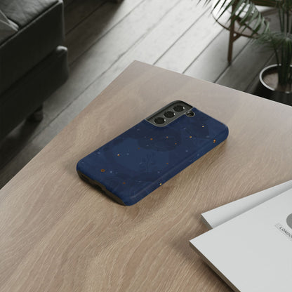 Subtle Navy Florals  - Tough Phone Case