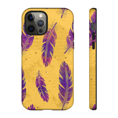 Purple Feathers  - Tough Phone Case