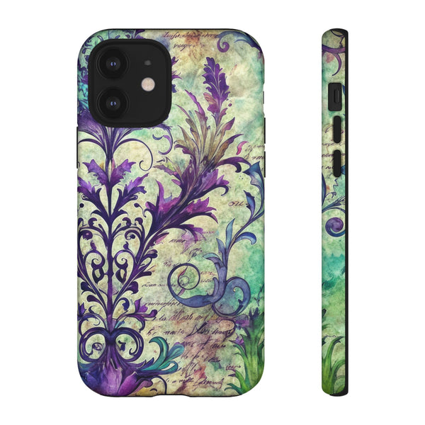 Purple Swirly Fun Tough Phone Case