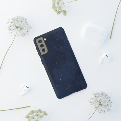 Subtle Navy Florals  - Tough Phone Case