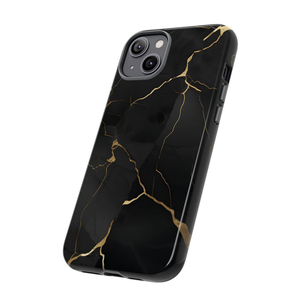 Black Marble  - Tough Phone Case