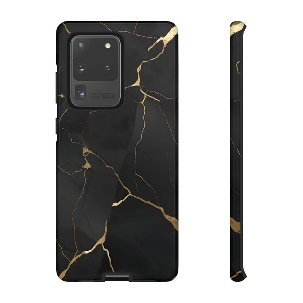 Black Marble  - Tough Phone Case