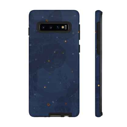 Subtle Navy Florals  - Tough Phone Case