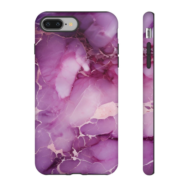 Purple Marble Tough Phone Case