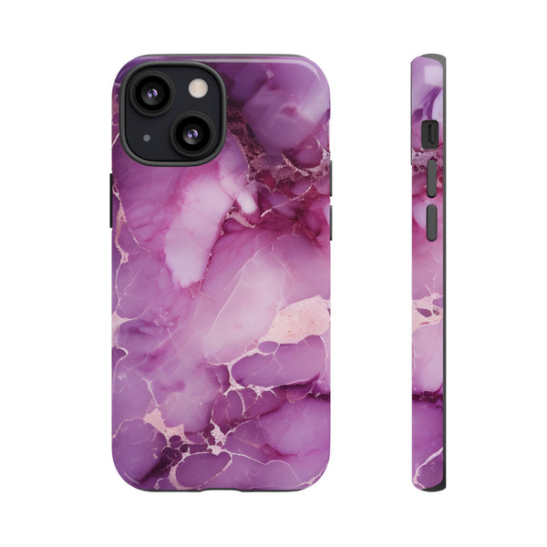 Purple Marble Tough Phone Case