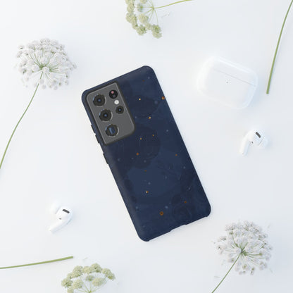 Subtle Navy Florals  - Tough Phone Case
