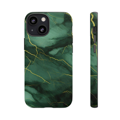 Hunter Green Marble  - Tough Phone Case