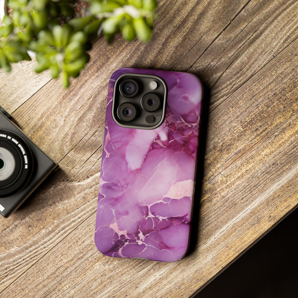 Purple Marble Tough Phone Case