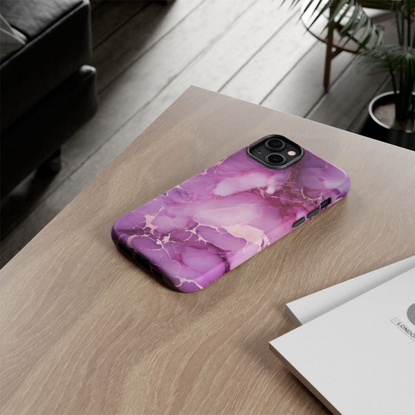 Purple Marble Tough Phone Case