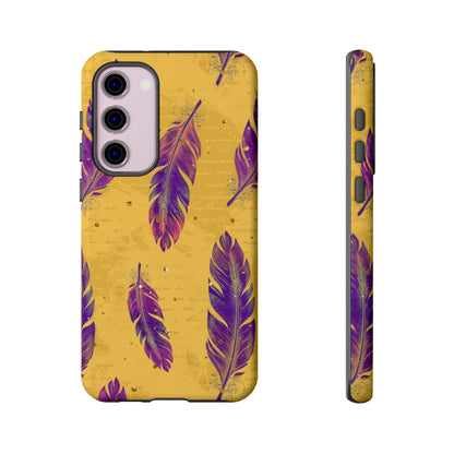Purple Feathers  - Tough Phone Case