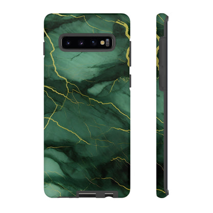 Hunter Green Marble  - Tough Phone Case