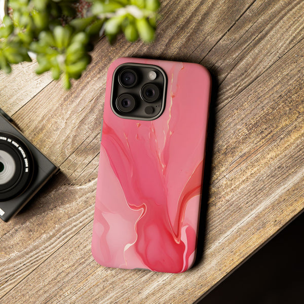 Pink Marble Tough Phone Case