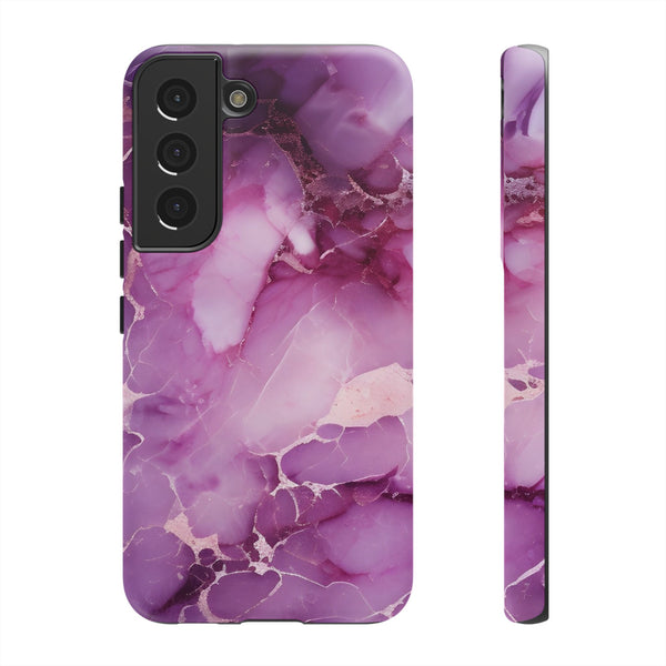 Purple Marble Tough Phone Case