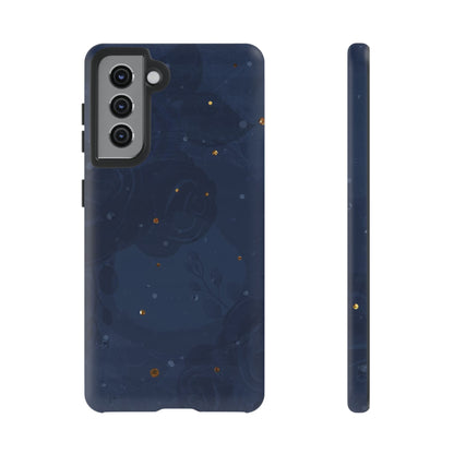 Subtle Navy Florals  - Tough Phone Case