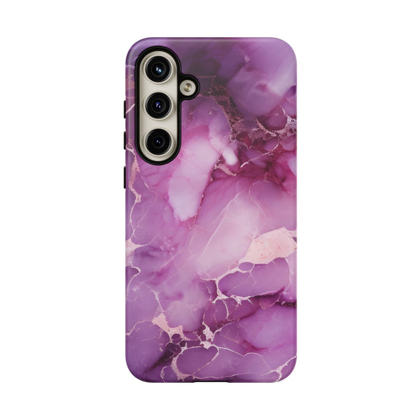 Purple Marble Tough Phone Case